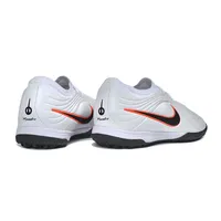 Chuteira Society Nike Tiempo Maestro TF Branco, Preto e Laranja - imagem 4