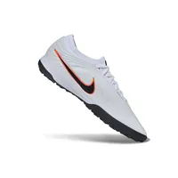 Chuteira Society Nike Tiempo Maestro TF Branco, Preto e Laranja - imagem 7
