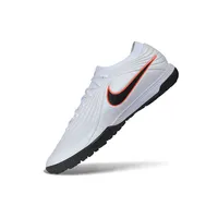 Chuteira Society Nike Tiempo Maestro TF Branco, Preto e Laranja - imagem 6