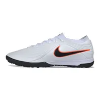 Chuteira Society Nike Tiempo Maestro TF Branco, Preto e Laranja - imagem 1