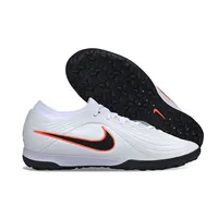 Chuteira Society Nike Tiempo Maestro TF Branco, Preto e Laranja - imagem 2