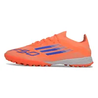 Chuteira Society Adidas F50 TF Laranja e Azul - imagem 1