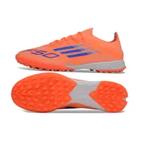 Chuteira Society Adidas F50 TF Laranja e Azul - imagem 6