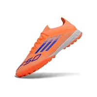 Chuteira Society Adidas F50 TF Laranja e Azul - imagem 3