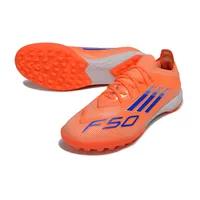 Chuteira Society Adidas F50 TF Laranja e Azul - imagem 4