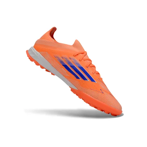 Chuteira Society Adidas F50 TF Laranja e Azul