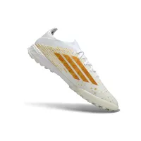 Chuteira Society Adidas F50 TF Branco e Dourado - imagem 5