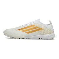Chuteira Society Adidas F50 TF Branco e Dourado - imagem 1