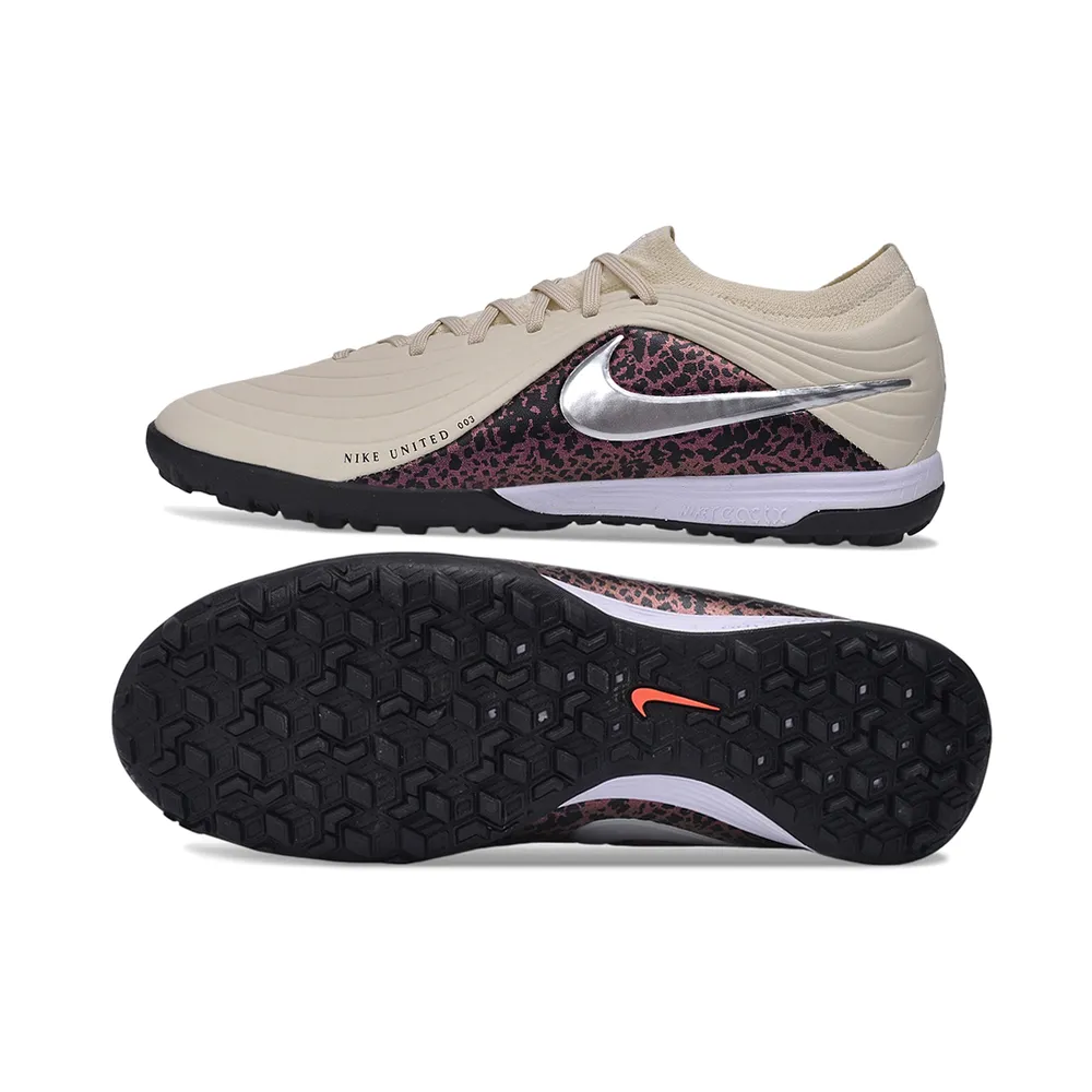 Chuteira Society Nike Tiempo Maestro TF Bege - 