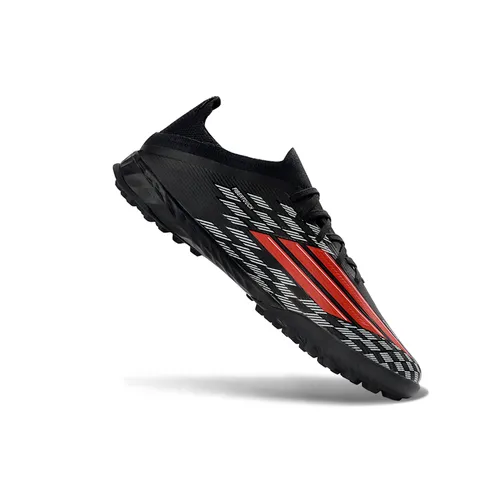 Chuteira Society Adidas F50 TF Preto e Vermelho