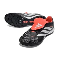 Chuteira Society Adidas Predator Tongue Elite 26 TF Preto, Branco e Laranja - imagem 2