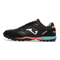 Chuteira Society Joma Top Flex TF Preto, Azul e Laranja - imagem 1