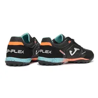 Chuteira Society Joma Top Flex TF Preto, Azul e Laranja - imagem 5