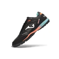 Chuteira Society Joma Top Flex TF Preto, Azul e Laranja - imagem 4