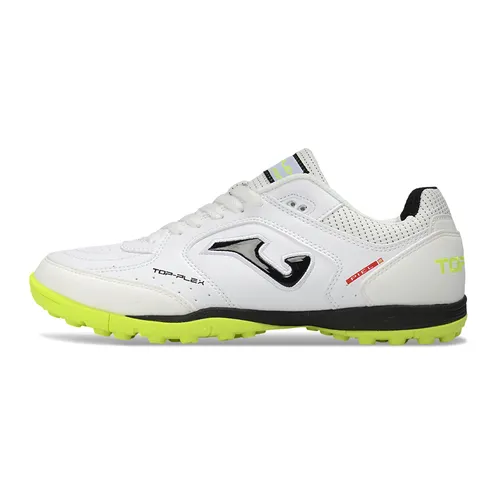 Chuteira Society Joma Top Flex TF Branco e Amarelo