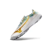 Chuteira Society Mizuno Alpha TF Branco e Dourado - imagem 3