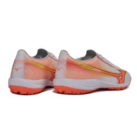 Chuteira Society Mizuno Alpha TF Branco e Laranja - imagem 6