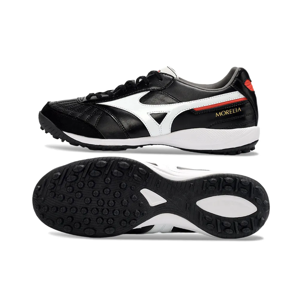 Chuteira Society Mizuno Morelia Neo 4 TF Preto e Branco