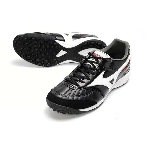 Chuteira Society Mizuno Morelia Neo 4 TF Preto e Branco