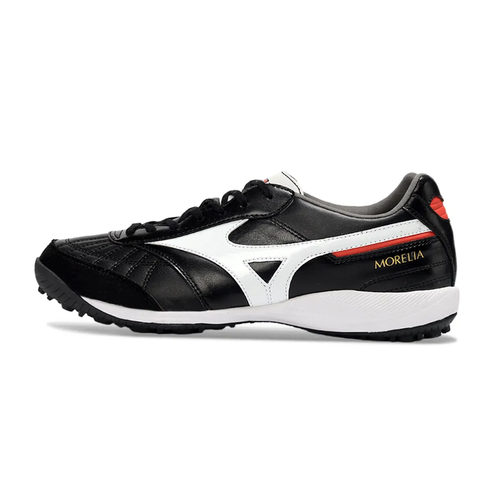 Chuteira Society Mizuno Morelia Neo 4 TF Preto e Branco