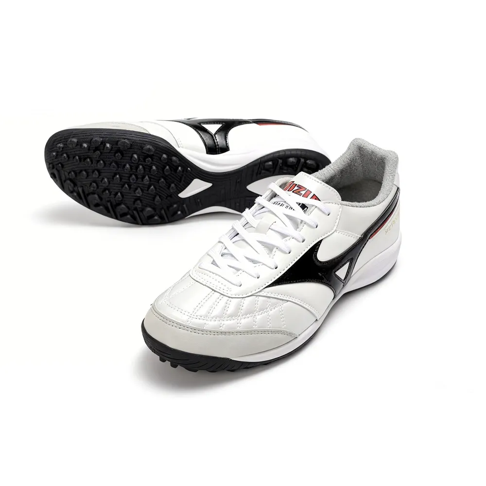 Chuteira Society Mizuno Morelia Neo 4 TF Branco e Preto