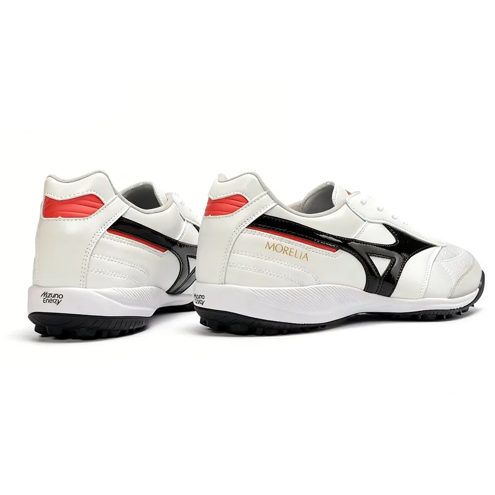 Chuteira Society Mizuno Morelia Neo 4 TF Branco e Preto