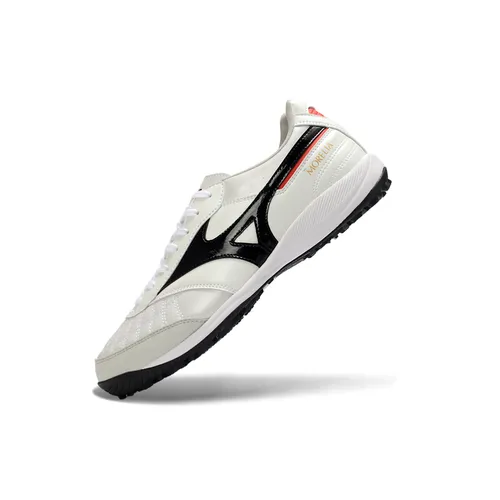 Chuteira Society Mizuno Morelia Neo 4 TF Branco e Preto