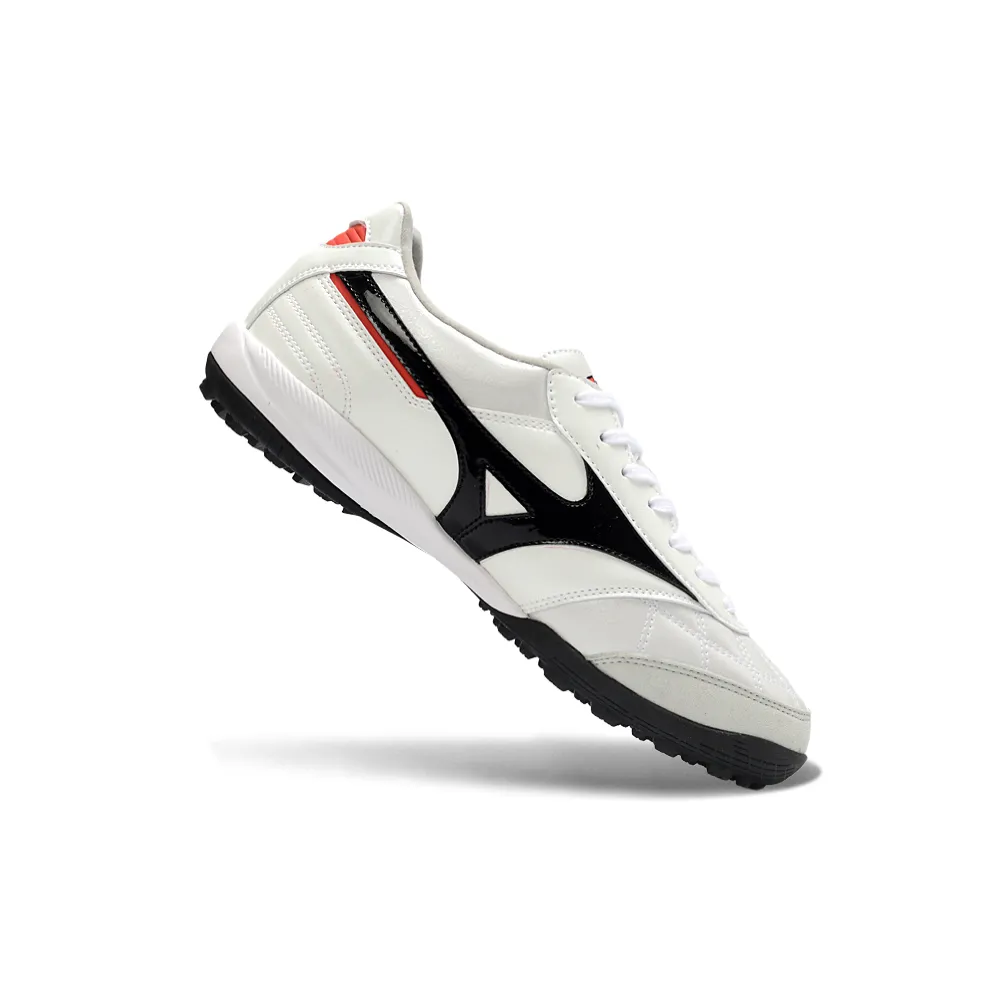 Chuteira Society Mizuno Morelia Neo 4 TF Branco e Preto