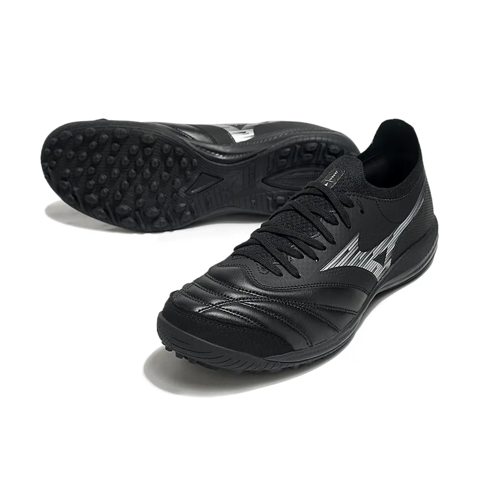 Chuteira Society Mizuno Morelia Neo Sala TF Preto e Branco