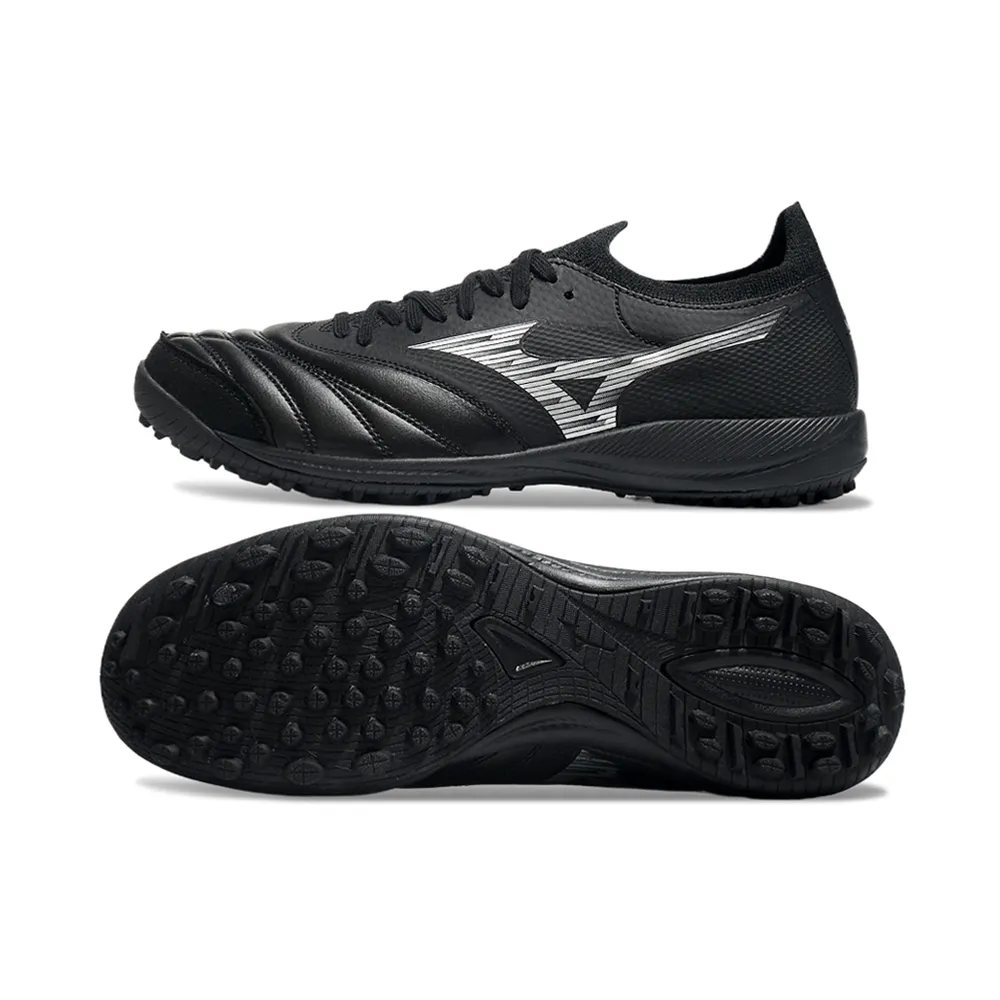 Chuteira Society Mizuno Morelia Neo Sala TF Preto e Branco