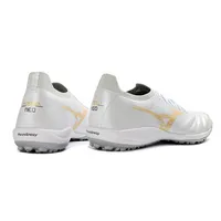 Chuteira Society Mizuno Morelia Neo Sala TF Branco e Dourado - imagem 4