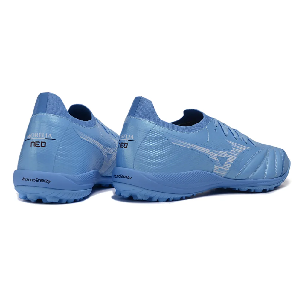 Chuteira Society Mizuno Morelia Neo Sala TF Azul