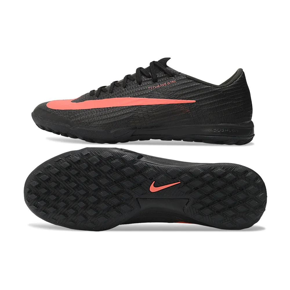 Chuteira Society Nike Air Zoom Mercurial Superfly 11 Elite TF Preto e Laranja