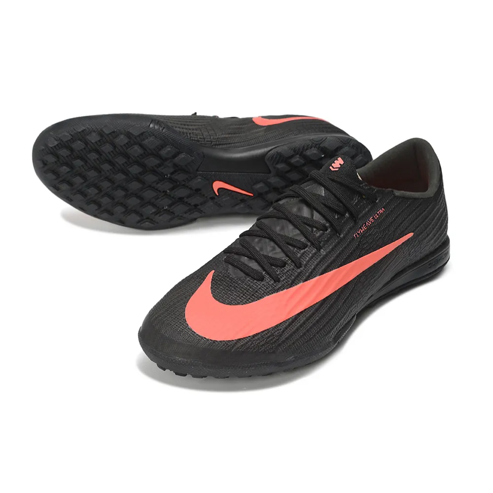 Chuteira Society Nike Air Zoom Mercurial Superfly 11 Elite TF Preto e Laranja