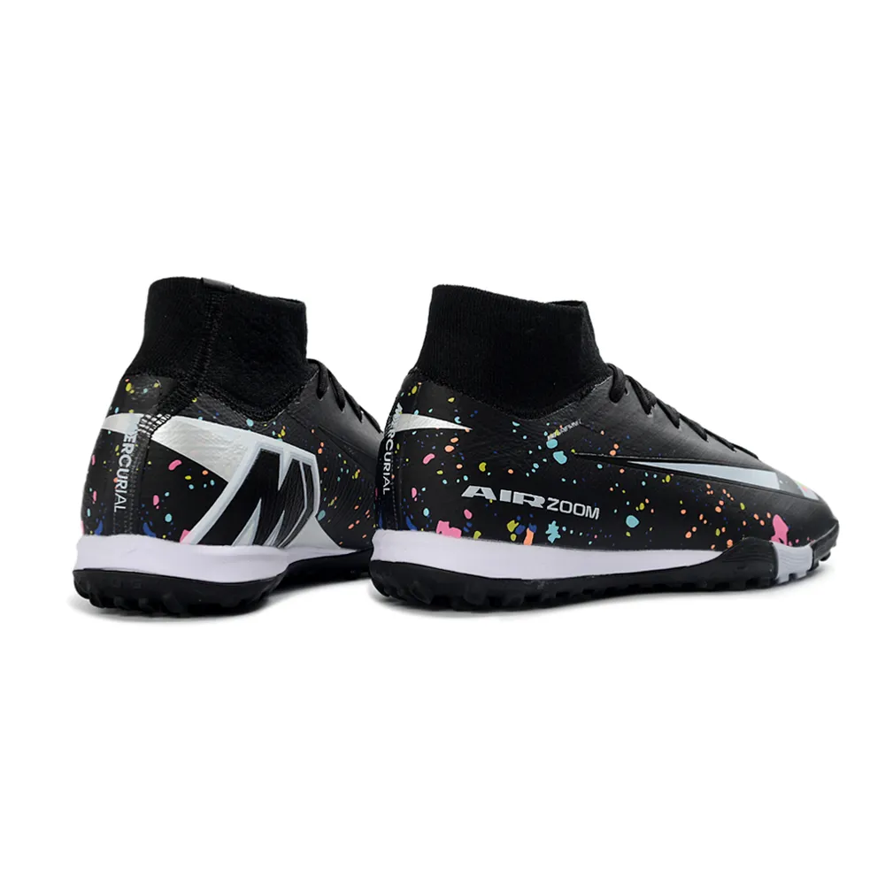 Chuteira Society Nike Air Zoom Mercurial Superfly 10 Elite TF Preto