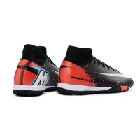 Chuteira Society Nike Air Zoom Mercurial Superfly 10 Elite TF Preto e Laranja - imagem 5