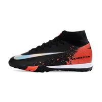 Chuteira Society Nike Air Zoom Mercurial Superfly 10 Elite TF Preto e Laranja - imagem 1