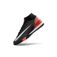 Chuteira Society Nike Air Zoom Mercurial Superfly 10 Elite TF Preto e Laranja - imagem 2