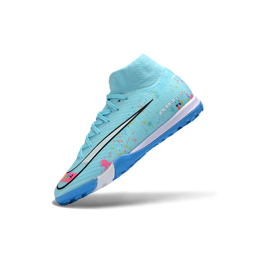Chuteira Society Nike Air Zoom Mercurial Superfly 10 Elite TF Azul
