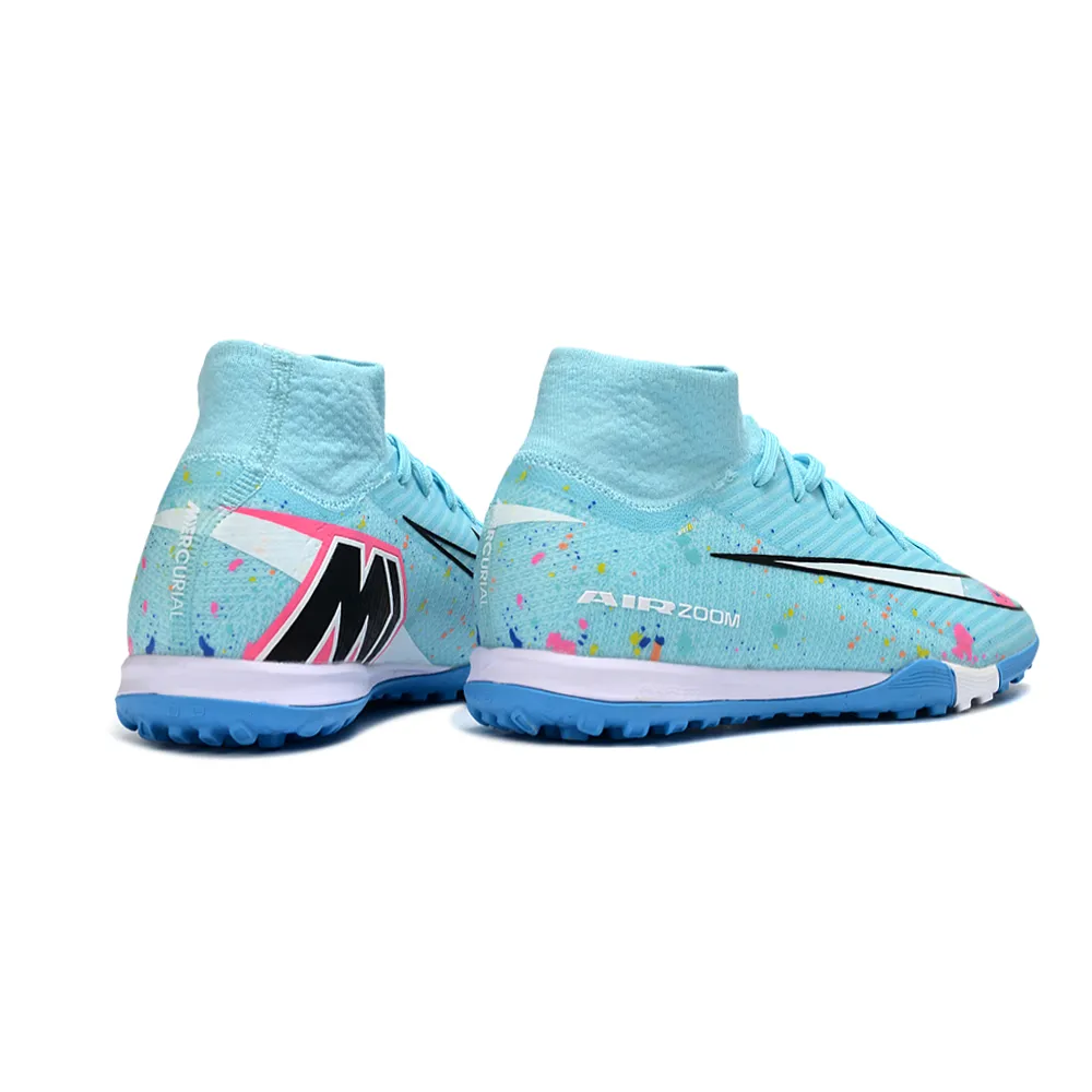 Chuteira Society Nike Air Zoom Mercurial Superfly 10 Elite TF Azul