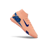 Chuteira Society Nike Air Zoom Mercurial Superfly 10 Elite TF Rosa e Azul - imagem 4