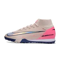 Chuteira Society Nike Air Zoom Mercurial Superfly 10 Elite TF Rosa e Colorido - imagem 1