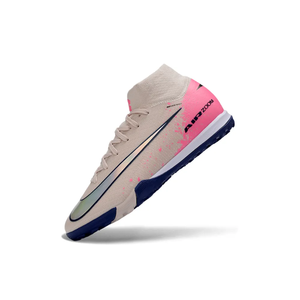Chuteira Society Nike Air Zoom Mercurial Superfly 10 Elite TF Rosa e Colorido