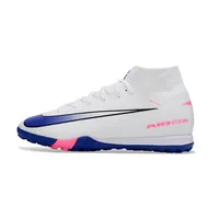 Chuteira Society Nike Air Zoom Mercurial Superfly 10 Elite TF Branco e Azul - imagem 1