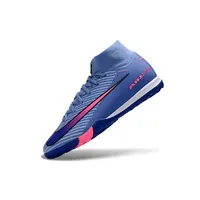 Chuteira Society Nike Air Zoom Mercurial Superfly 10 Elite TF Azul e Rosa - imagem 5
