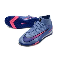 Chuteira Society Nike Air Zoom Mercurial Superfly 10 Elite TF Azul e Rosa - imagem 6