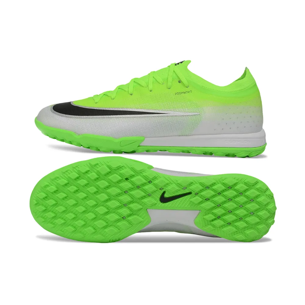 Chuteira Society Nike Mercurial Vapor 17 Elite TF Verde e Branco