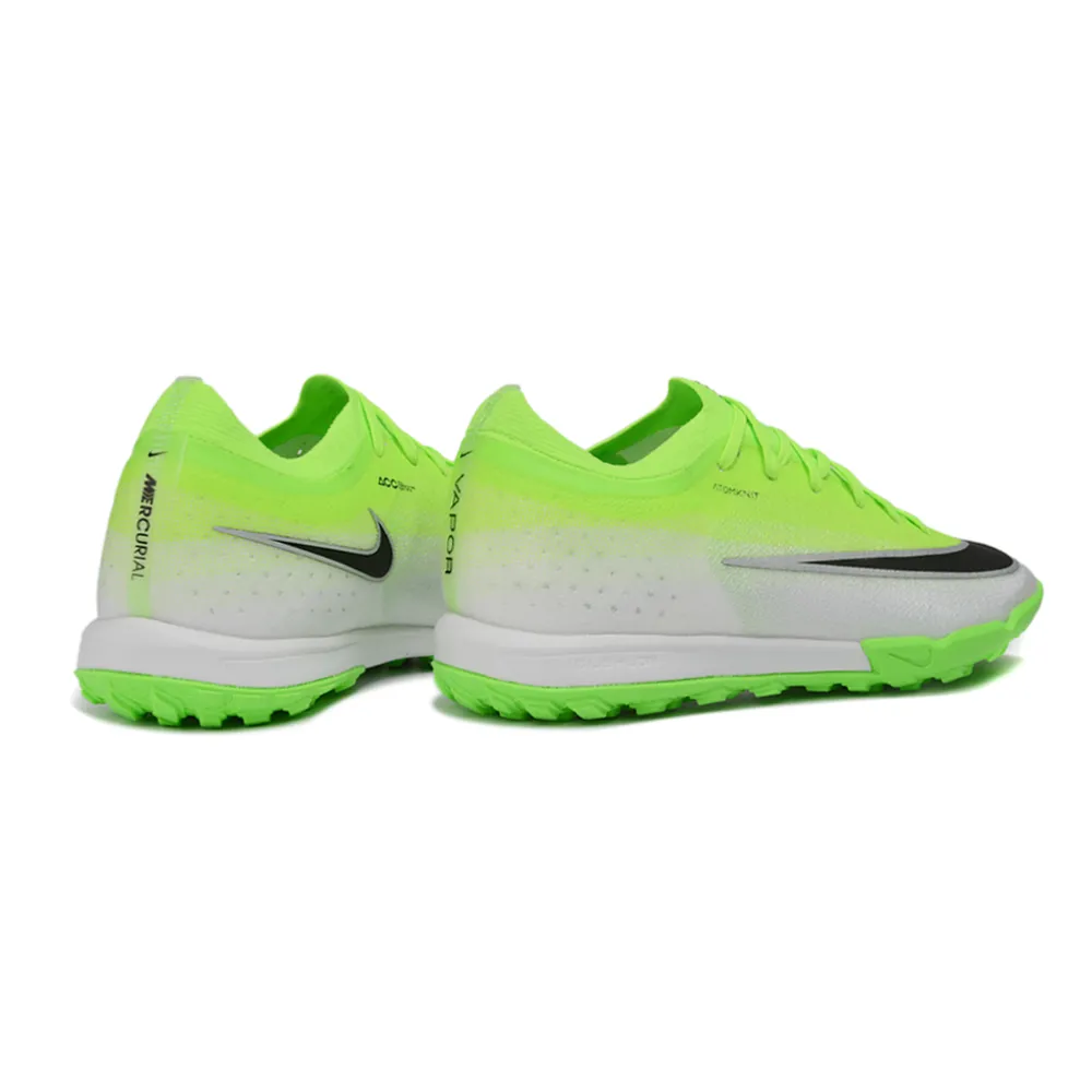 Chuteira Society Nike Mercurial Vapor 17 Elite TF Verde e Branco