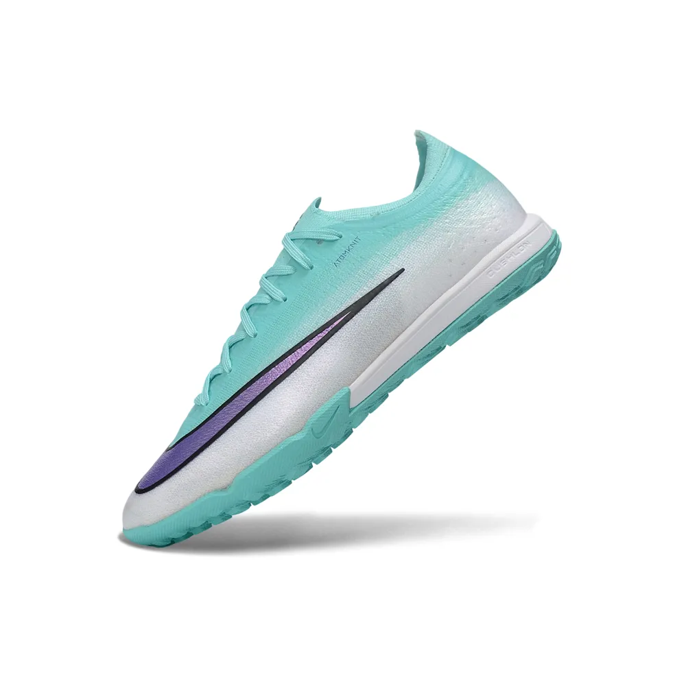 Chuteira Society Nike Mercurial Vapor 17 Elite TF Azul, Branco e Roxo