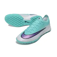 Chuteira Society Nike Mercurial Vapor 17 Elite TF Azul, Branco e Roxo - imagem 4